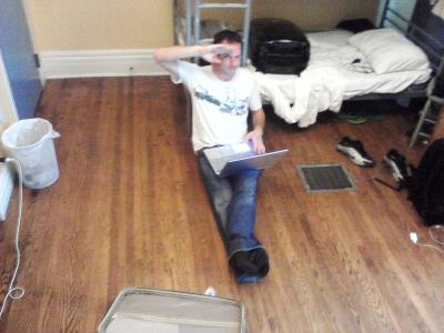 Gareth ist der erste mit dem ich mich in Toronto angefreundet habe. Der Engl&auml;nder wollte erstmal etwas Urlaub machen, bevor er nun eine Arbeitserlaubnis kriegen m&ouml;chte.